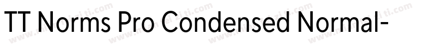TT Norms Pro Condensed Normal字体转换